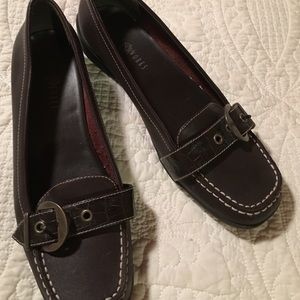 Brown loafers