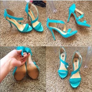 Bright Blue Michael Antonio Heels