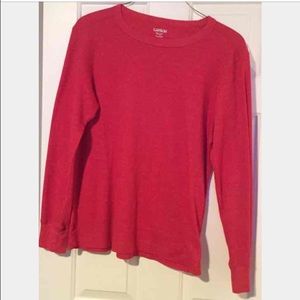 Red long sleeve shirt