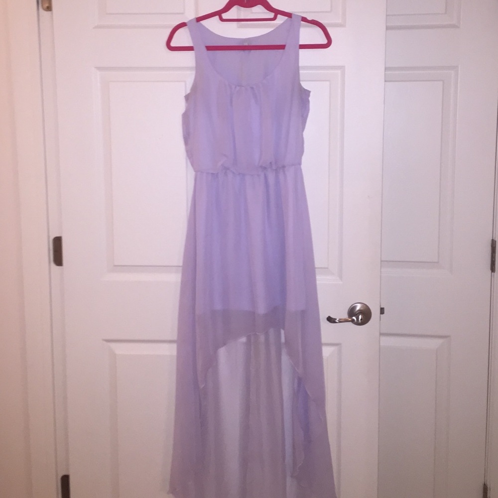 Charming Charlie lavender high low dress