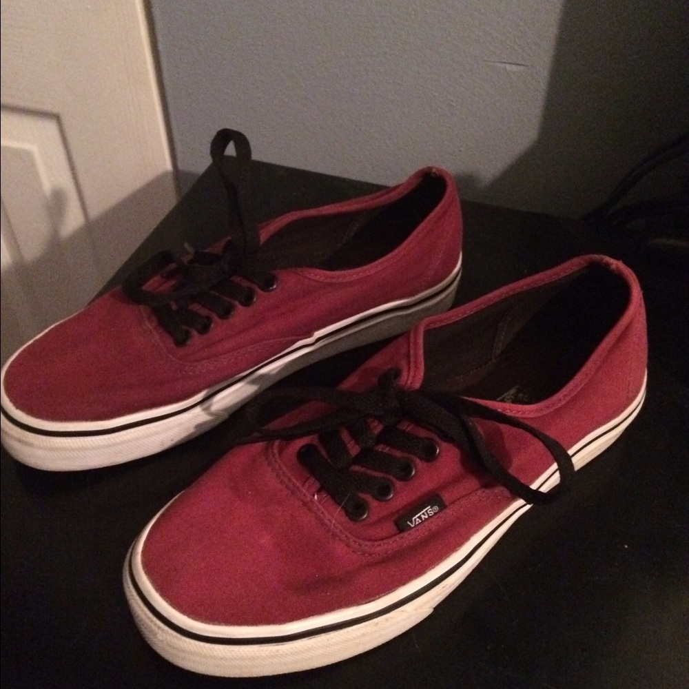 Maroon vans