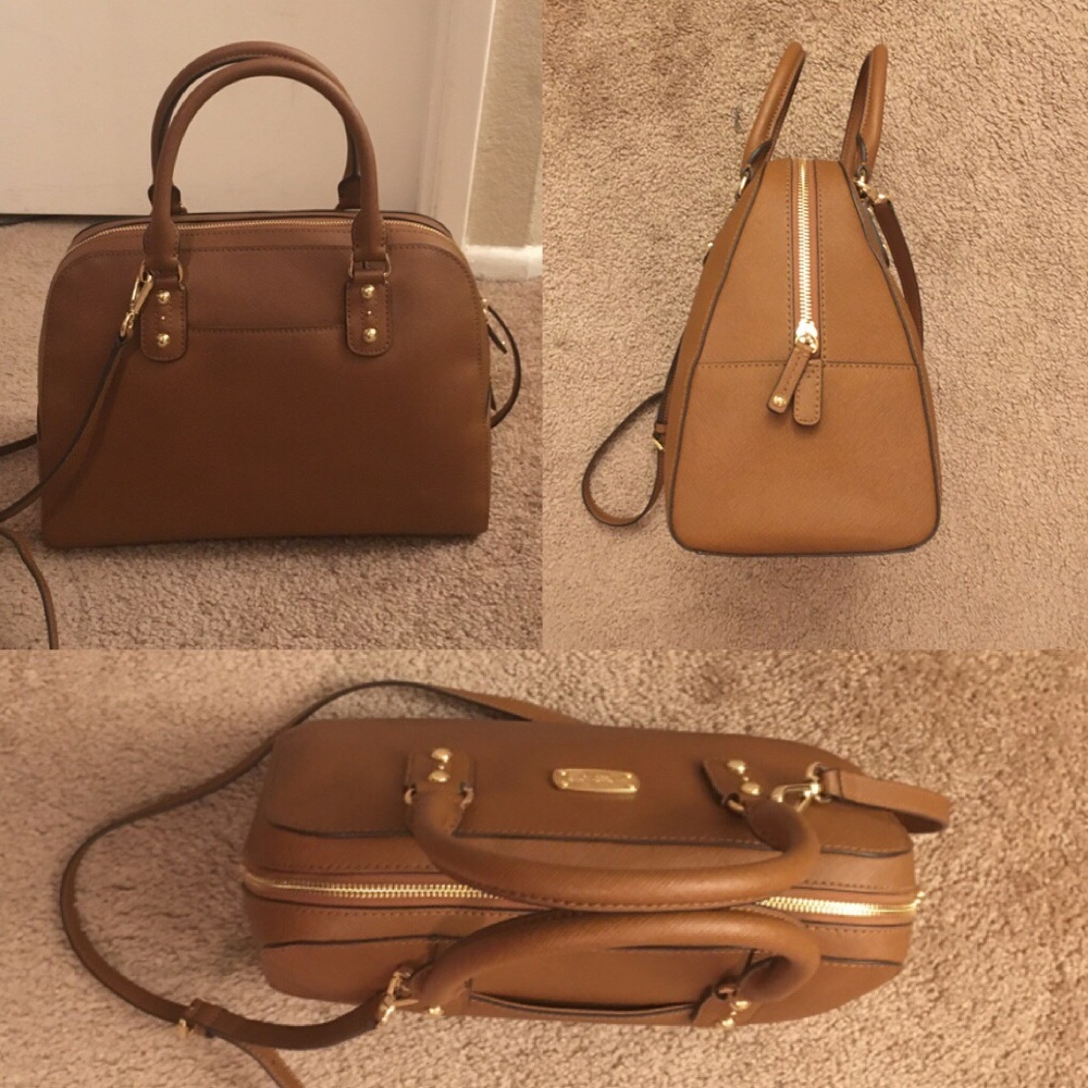 🚫Sold🚫NWT  Michael Kors Large Saffiano Satchel - Picture 2 of 5