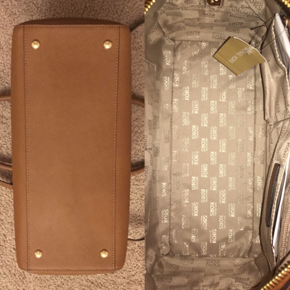 🚫Sold🚫NWT  Michael Kors Large Saffiano Satchel - Picture 3 of 5