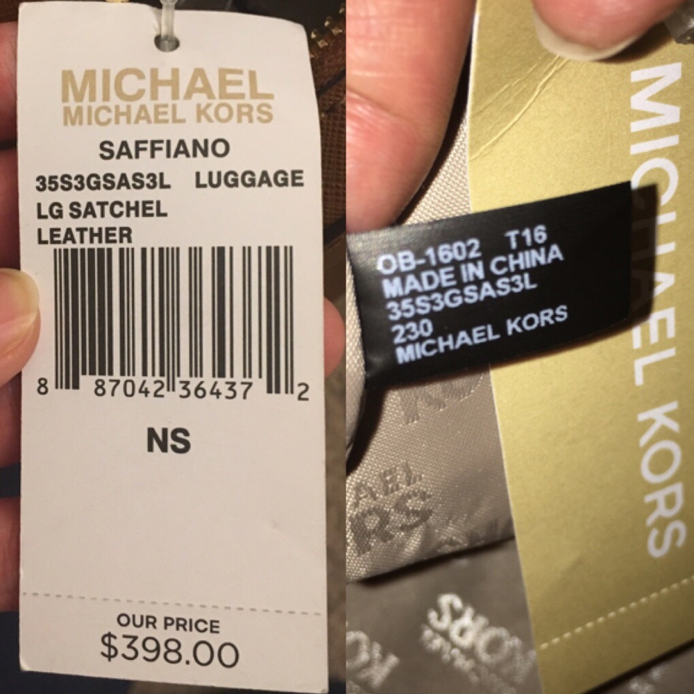 🚫Sold🚫NWT  Michael Kors Large Saffiano Satchel - Picture 4 of 5