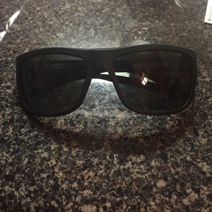 Black Spy sunglasses.