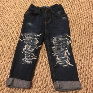 Old navy distressed jeans unisex