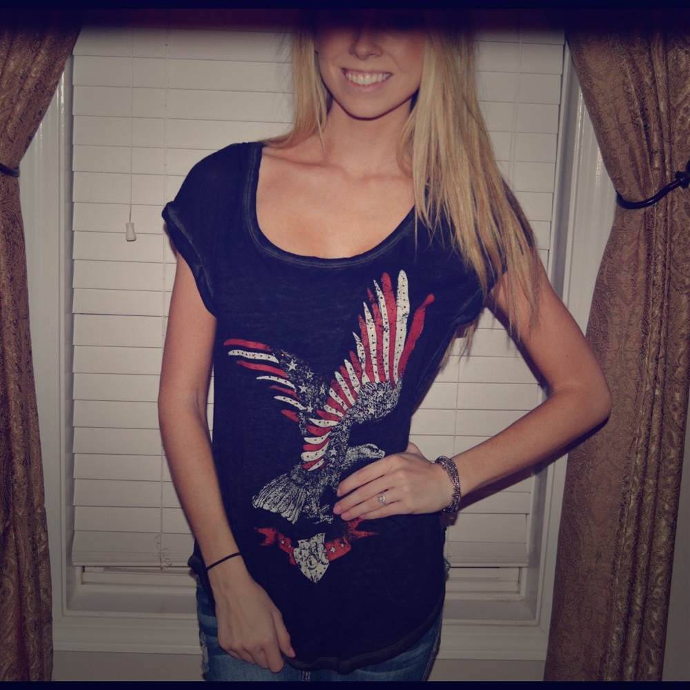 American Black Tee - Rock Revival