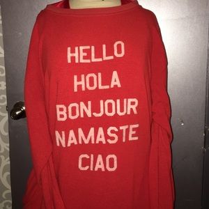 Red Wildfox sweatshirt