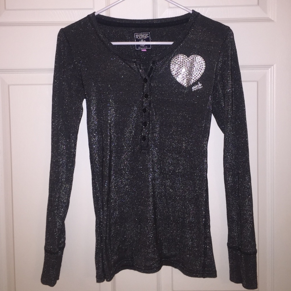 Victoria's Secret PINK bling long sleeve shirt