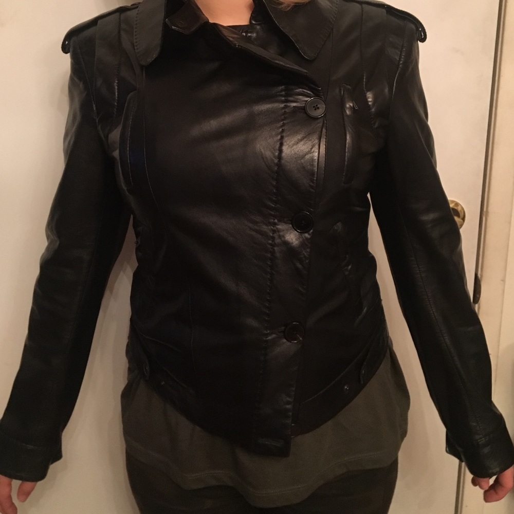 Donna Karen leather jacket