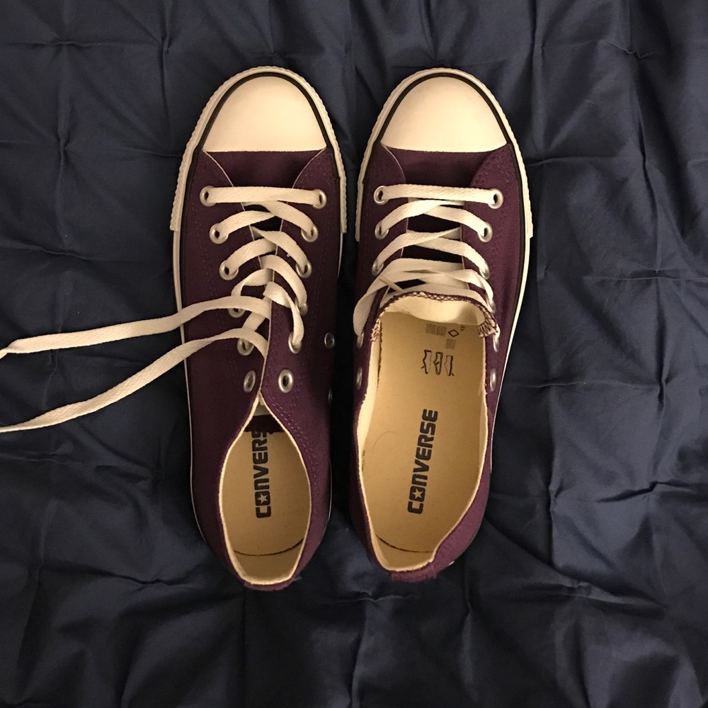 NWOT Converse All Stars in Purple women's size 8