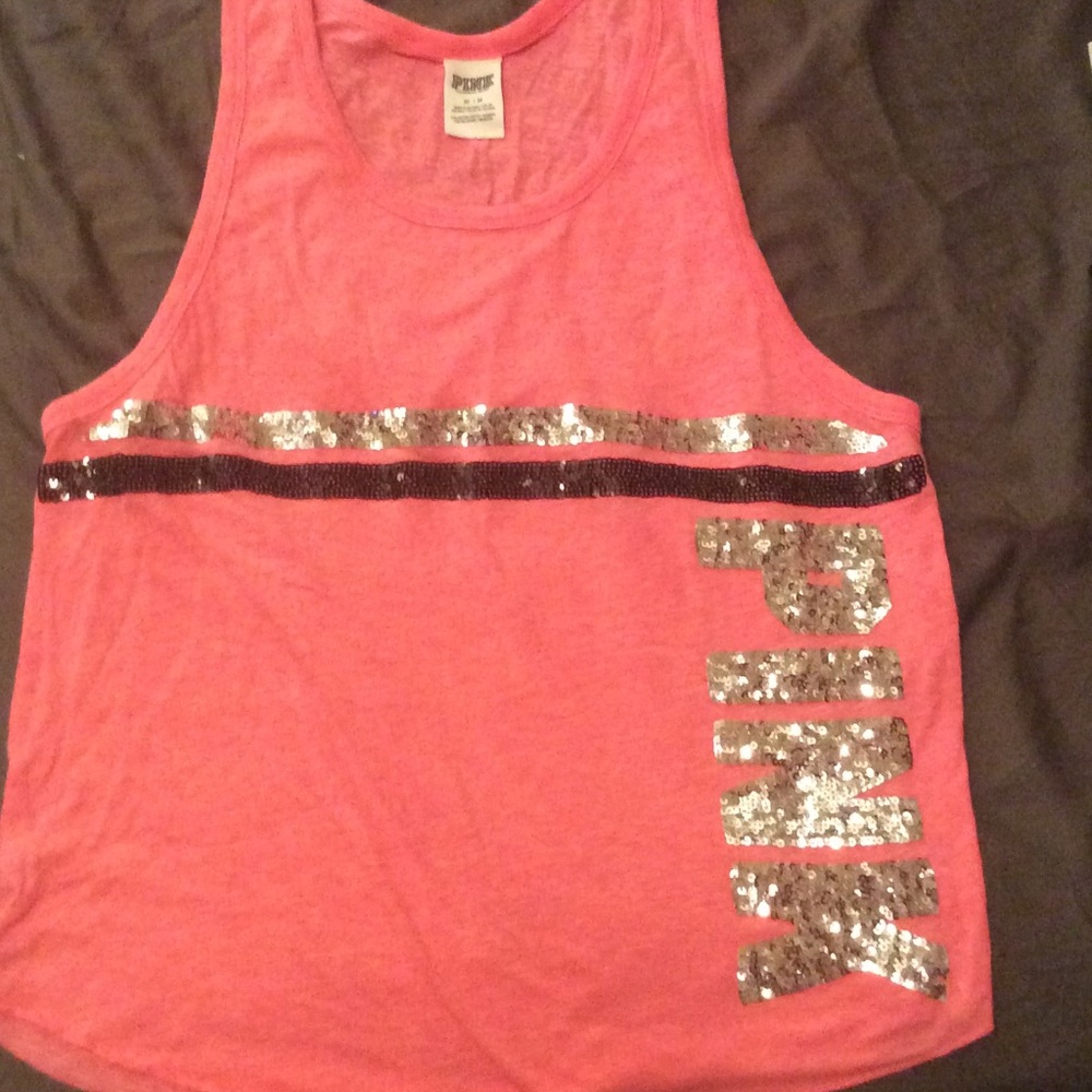PINK loose tank top