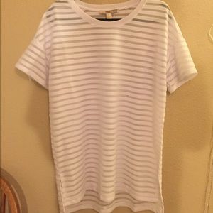 ⚠️ TRADED Sheer White T Shirt Dress