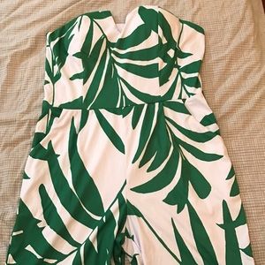Leaf print jumpsuit!!