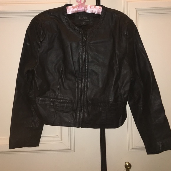 Esprit Jackets & Coats Vintage Esprit Leather Jacket Poshmark