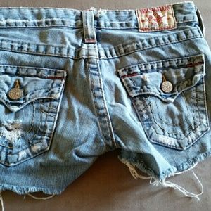 True religion cut off worn in shorts