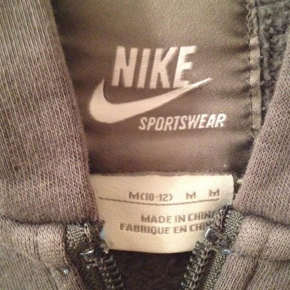 Nike gray/light blue hoodie M - Picture 2 of 4