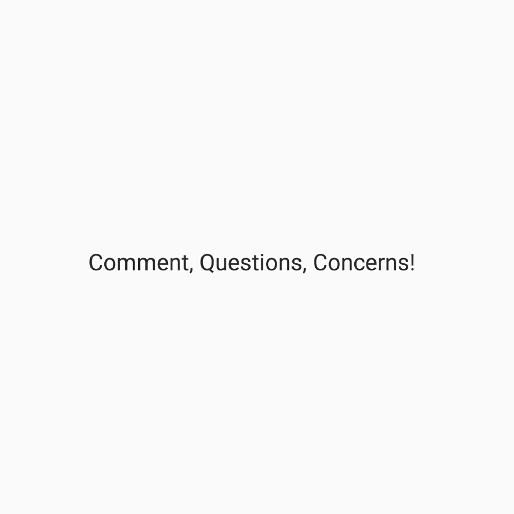 Comments and Questions and Chat!