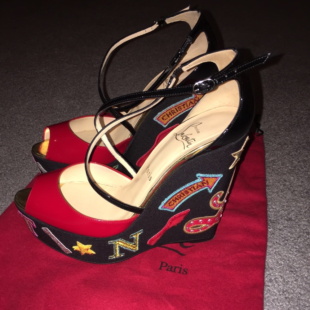 SOLD Christian Louboutin Zeppa Wedges