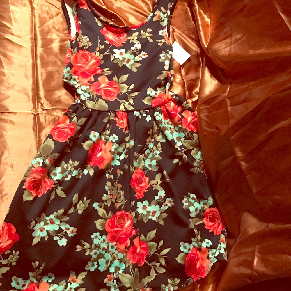 Flower print dress