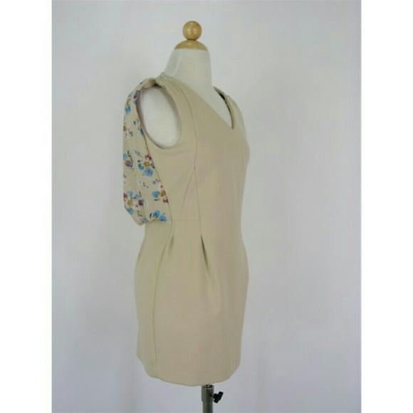 NWT// Monday to Sunday Chiffon Draped Fitted Dress - Picture 4 of 7