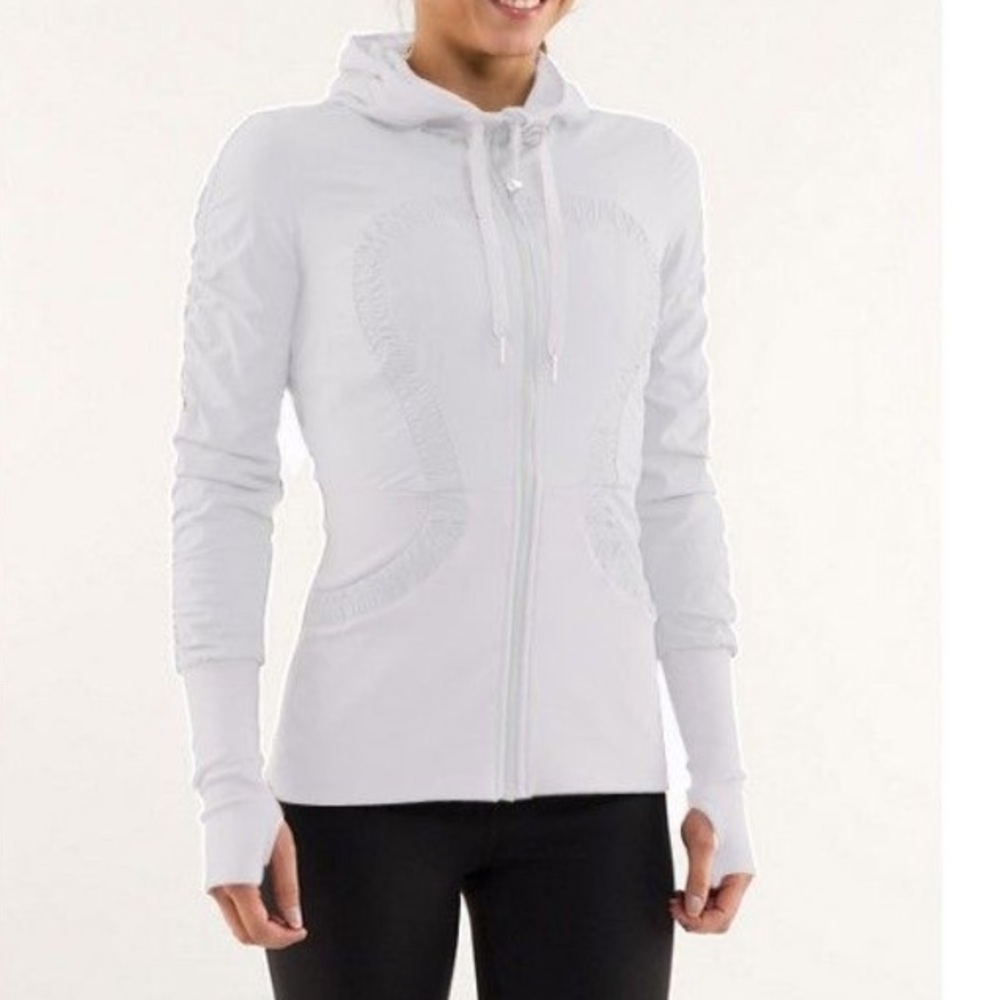 Lululemon white dance studio jacket