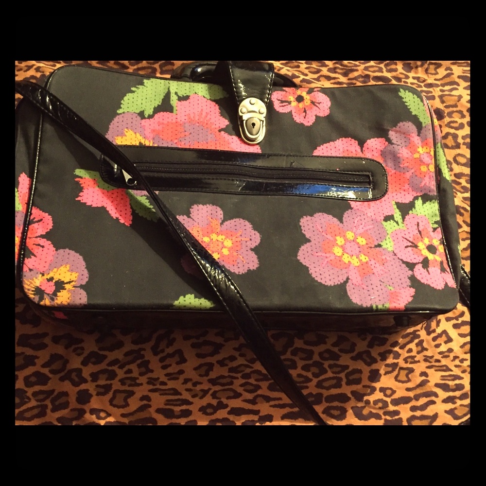 H&M BAG FL Retro Rose Pattern W Blck Accents⚡️