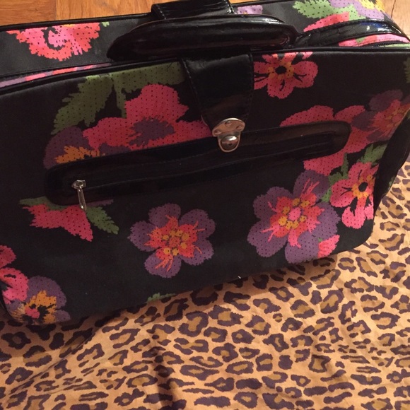 H&M BAG FL Retro Rose Pattern W Blck Accents⚡️ - Picture 3 of 3