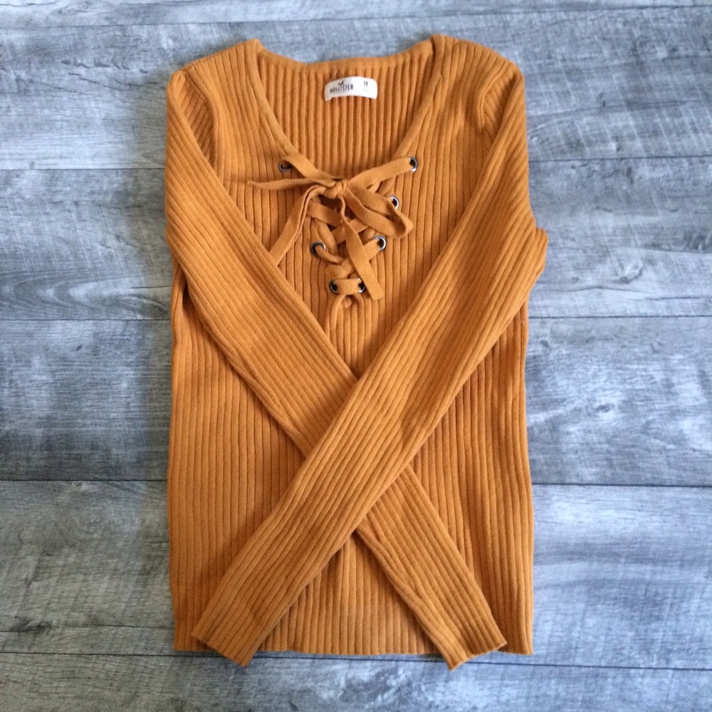 Dark orange sweater