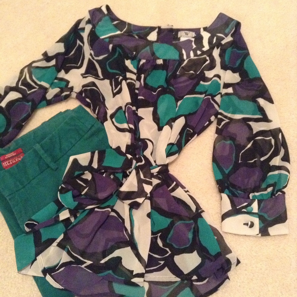 Worthington Chiffon Top