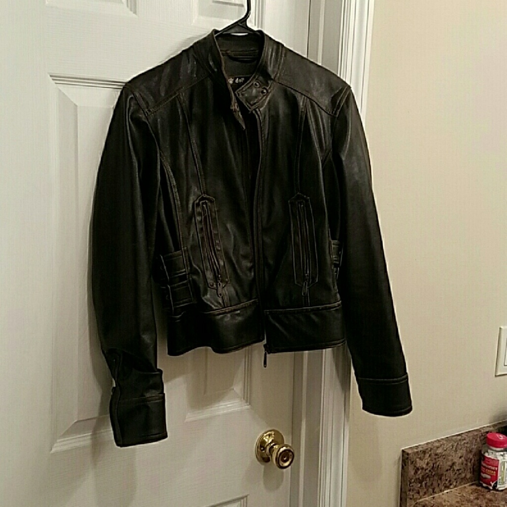 Faux leather jacket