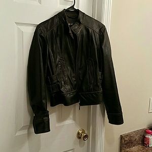 Faux leather jacket