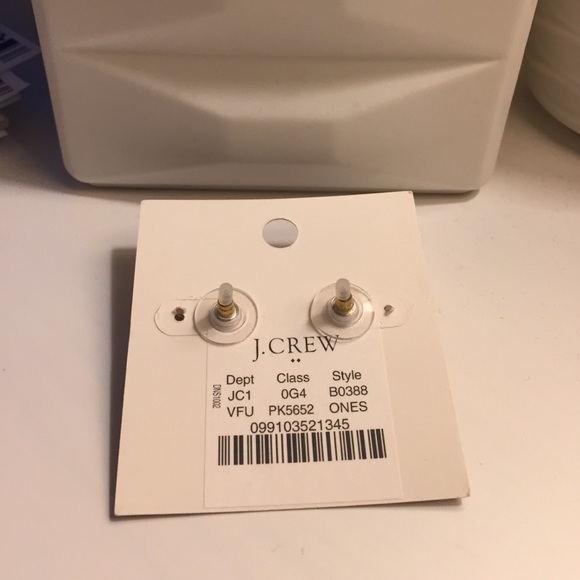 J.Crew Pink faceted burst & rhinestone earrings - Picture 2 of 4