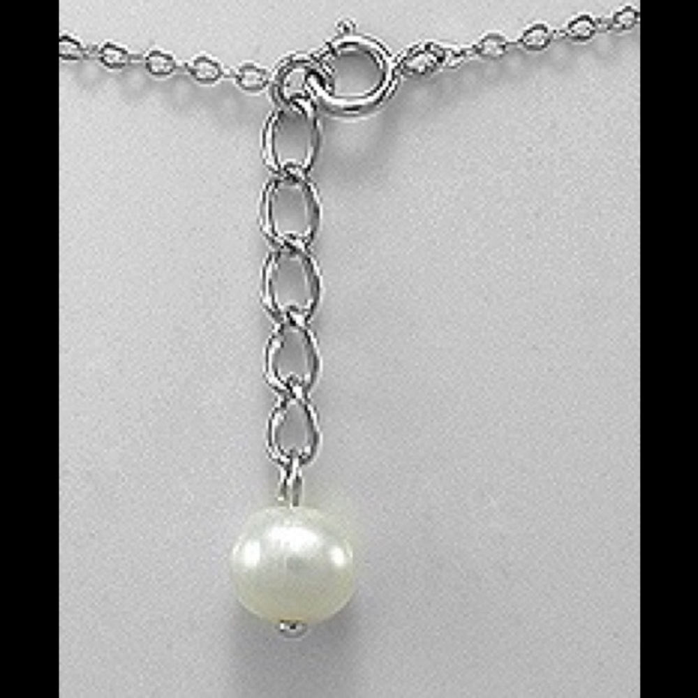925 Sterling Silver , Fresh Water Pearl Necklace - Picture 2 of 2