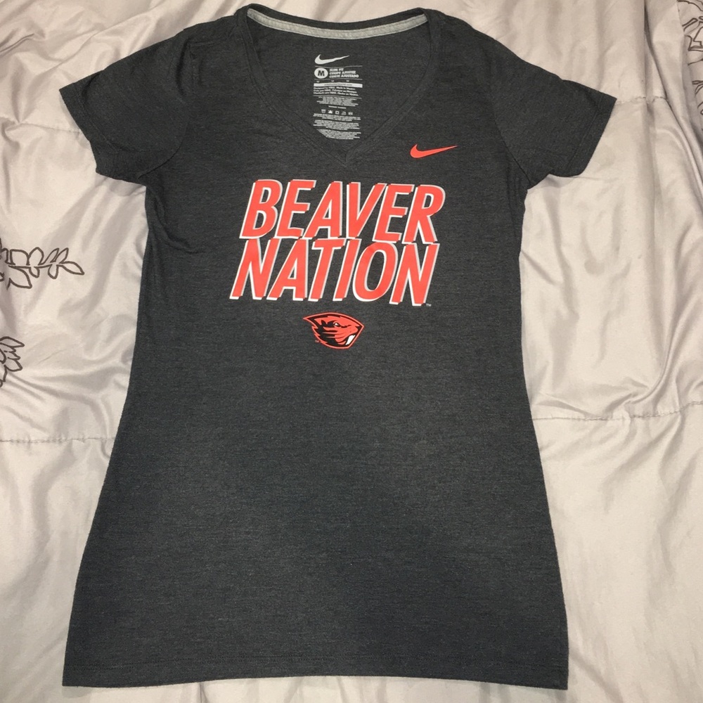 Nike OSU Beavers dark gray shirt M