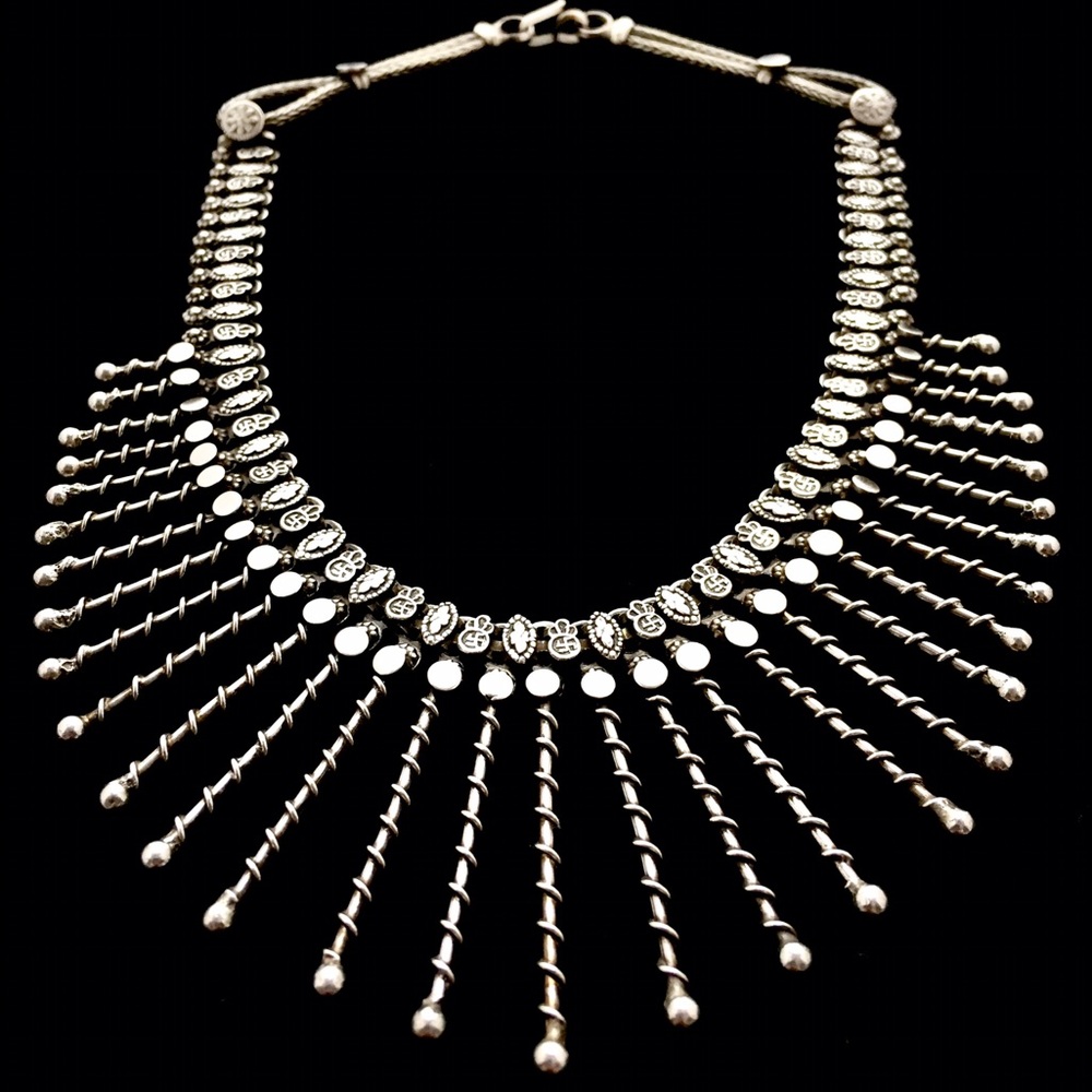 Vintage Thai Silver Luck Necklace