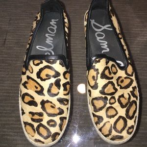 Cheetah Sam Edelman slip on sneakers