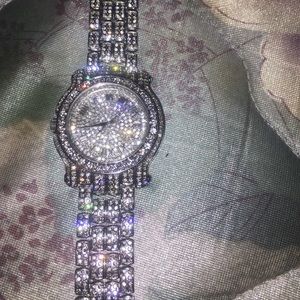 Iced out mens watch