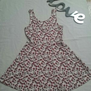 H&M Red and white halter top dress