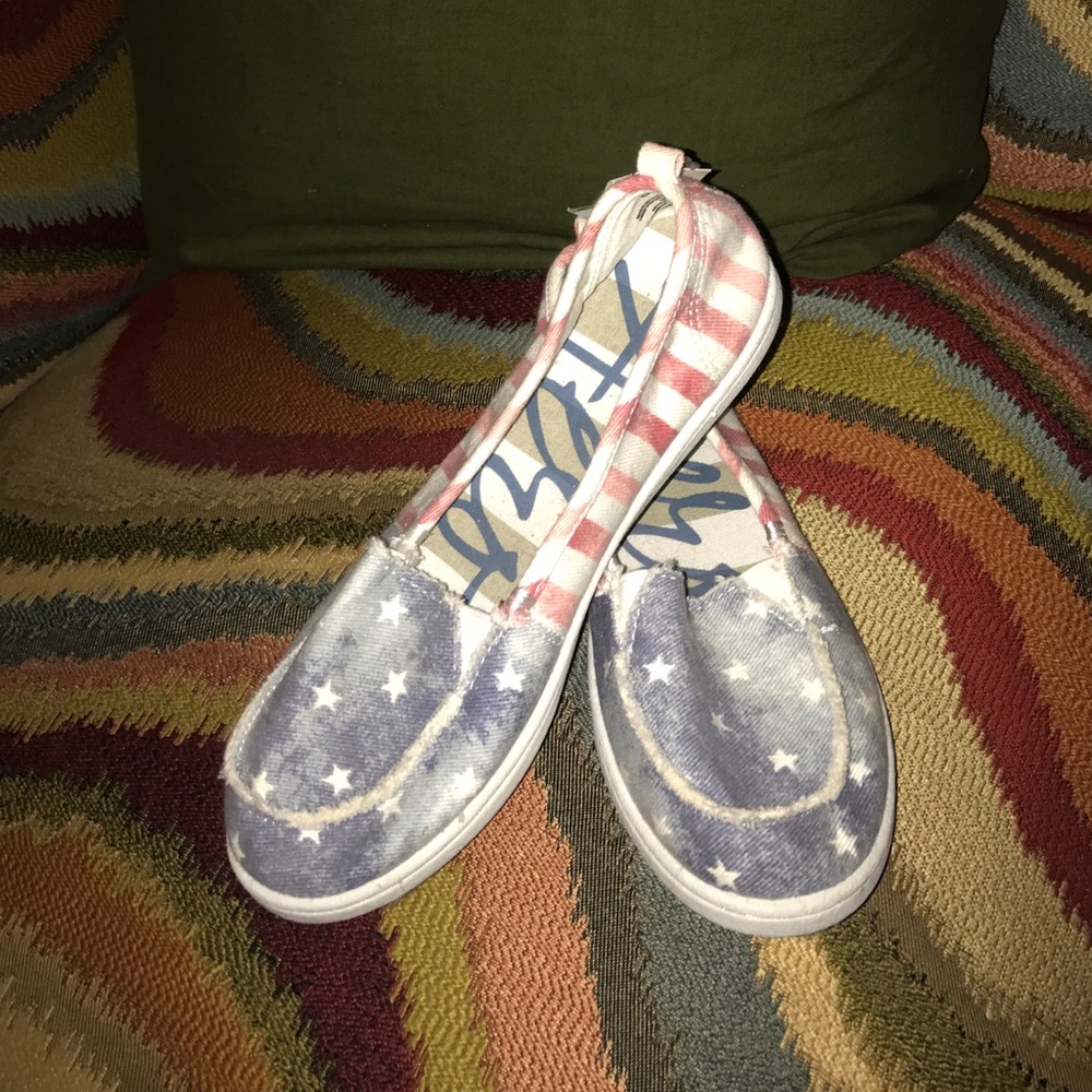 American Flag Slip On Shoes
