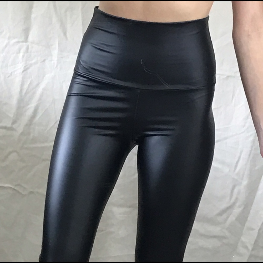 LAST L • Staple Liquid Pleather Leggings - Picture 7 of 7