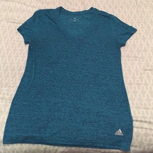 Teal Adidas T-shirt.