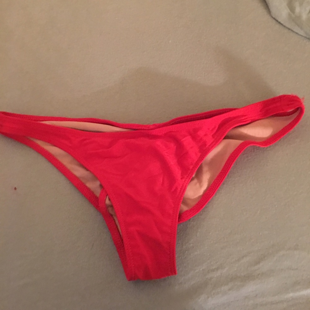 Red bikini bottoms