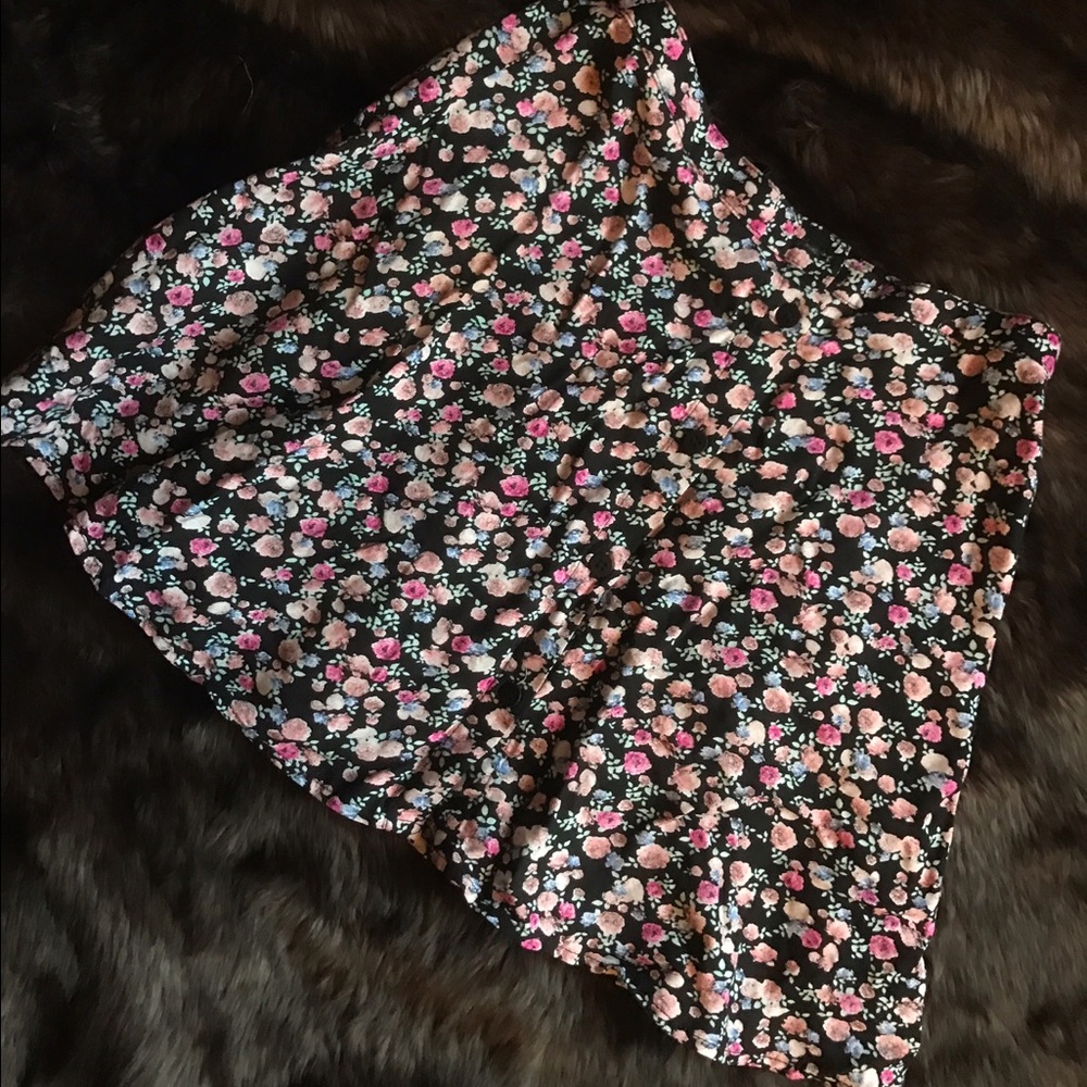 H&M Floral Skater Skirt