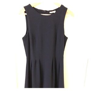H&M navy blue fit and flare