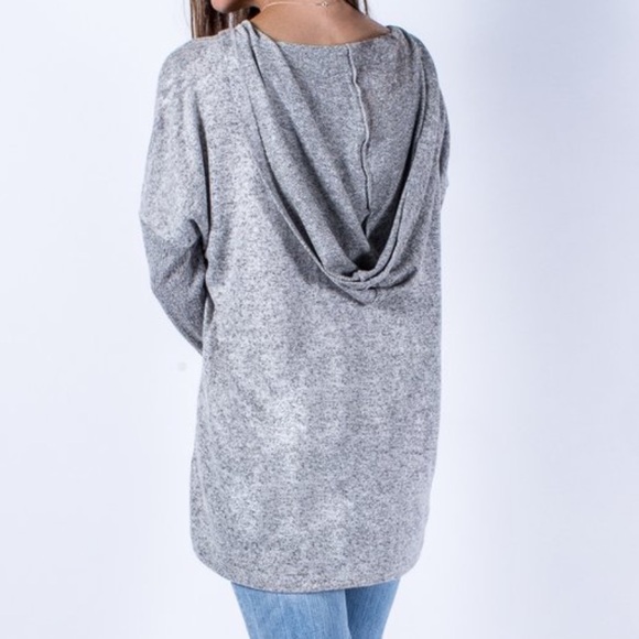 ‼️SOLD‼️Incredibly Soft Lace up Sweatshirt - Picture 3 of 4