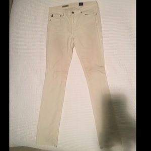 AG corduroy white pants