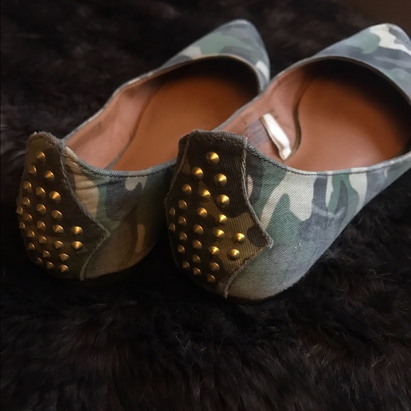 SOLD: Studded Camp Pointed Flats - Picture 2 of 3