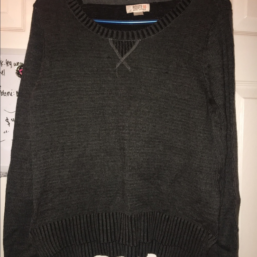 Dark gray comfy sweater