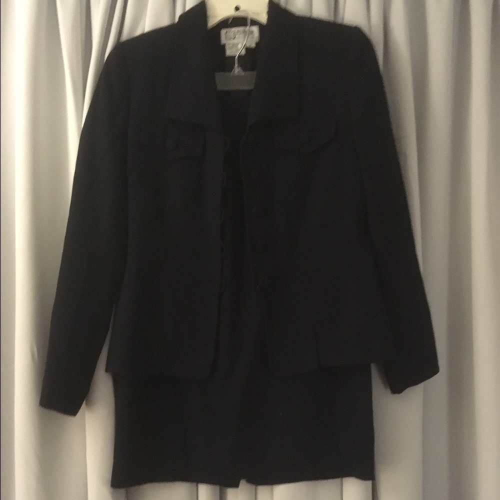 Navy Blue Suit Set